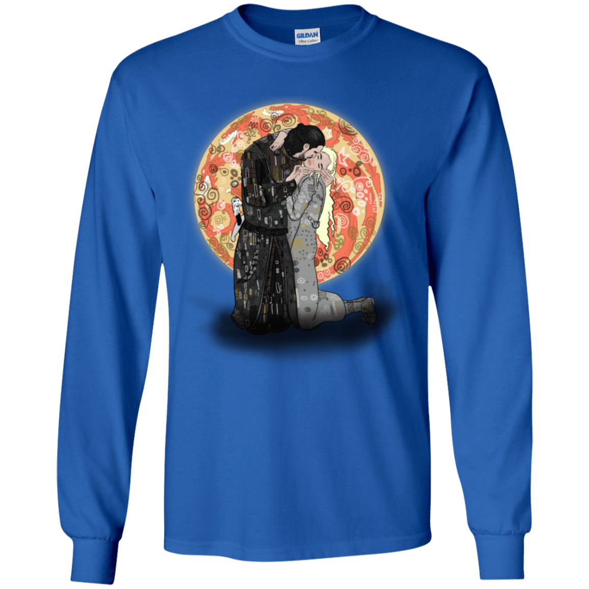 T-Shirts Royal / YS Kiss Jon and Dany Youth Long Sleeve T-Shirt