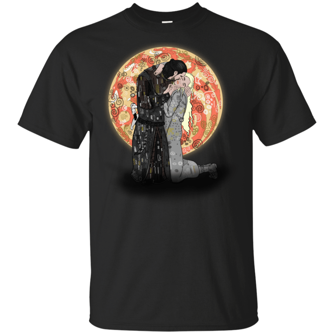 T-Shirts Black / YXS Kiss Jon and Dany Youth T-Shirt