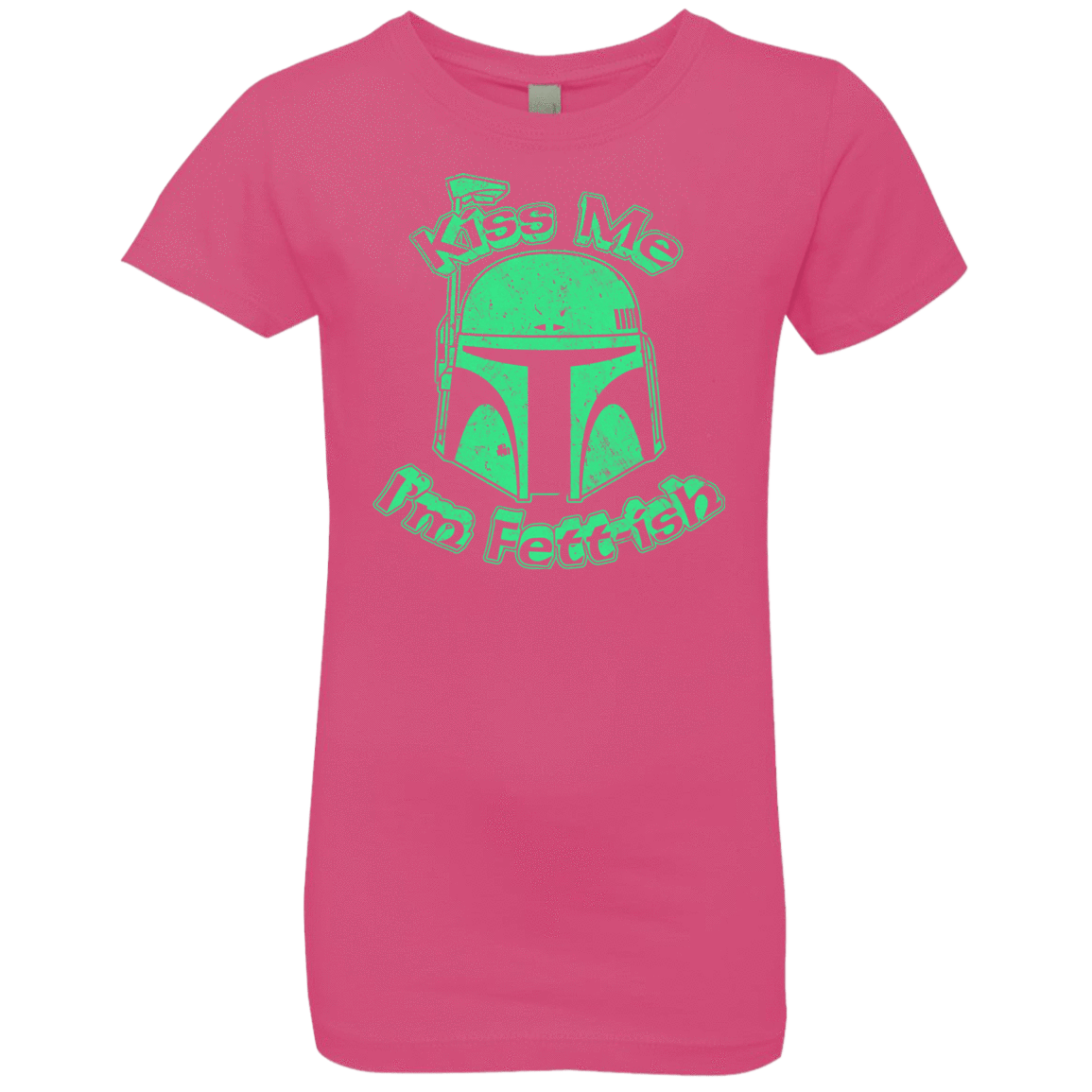 T-Shirts Hot Pink / YXS Kiss Me Im Fettish Girls Premium T-Shirt