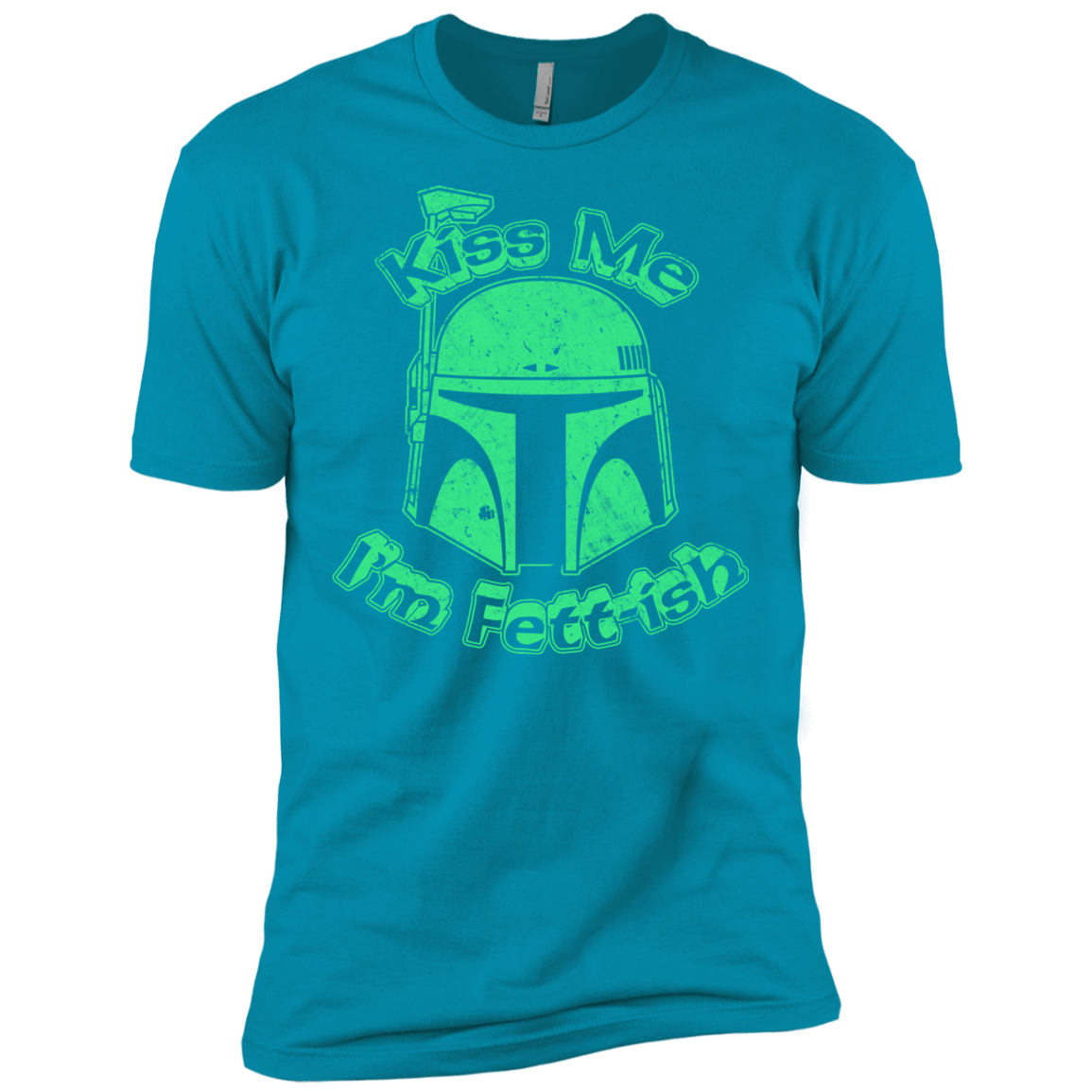 T-Shirts Turquoise / X-Small Kiss Me Im Fettish Men's Premium T-Shirt