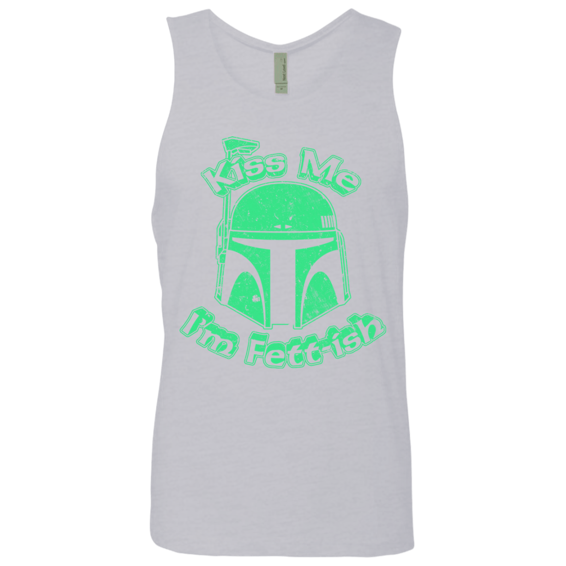 T-Shirts Heather Grey / Small Kiss Me Im Fettish Men's Premium Tank Top