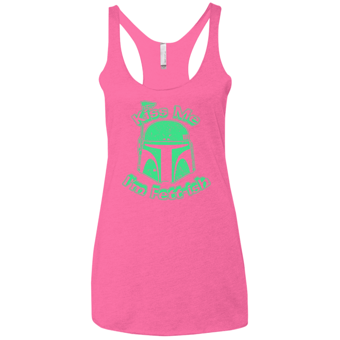 T-Shirts Vintage Pink / X-Small Kiss Me Im Fettish Women's Triblend Racerback Tank