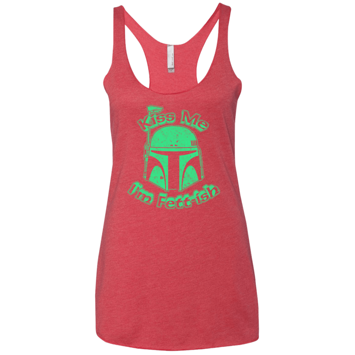 T-Shirts Vintage Red / X-Small Kiss Me Im Fettish Women's Triblend Racerback Tank