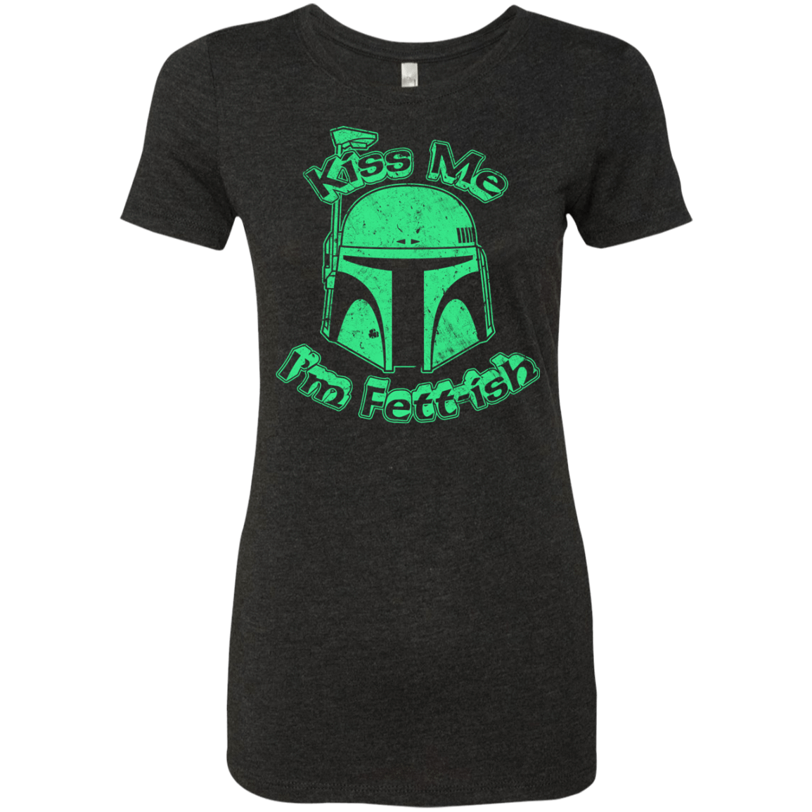 T-Shirts Vintage Black / Small Kiss Me Im Fettish Women's Triblend T-Shirt