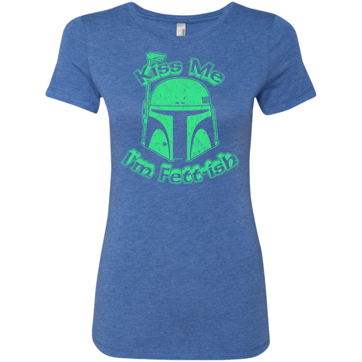 T-Shirts Vintage Royal / Small Kiss Me Im Fettish Women's Triblend T-Shirt