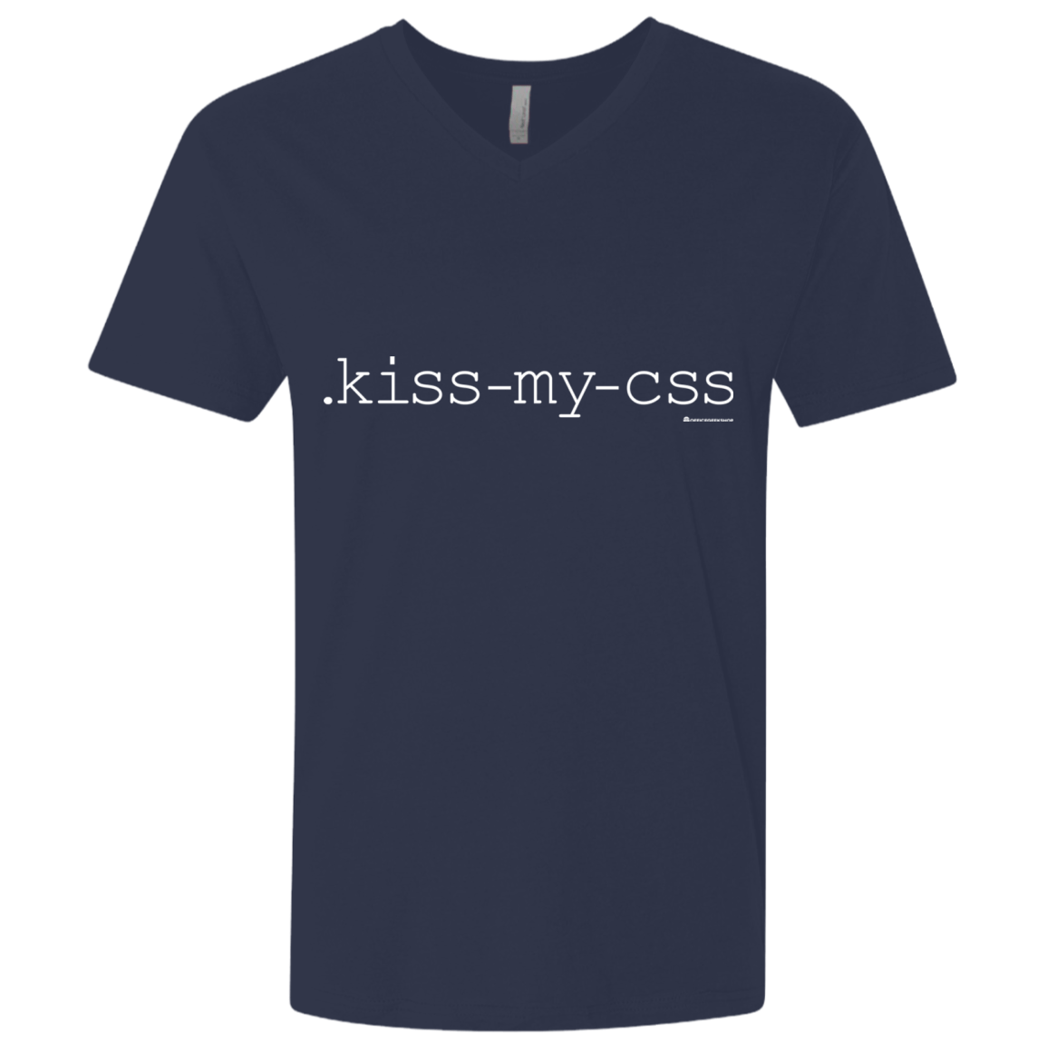 T-Shirts Midnight Navy / X-Small Kiss My CSS Men's Premium V-Neck