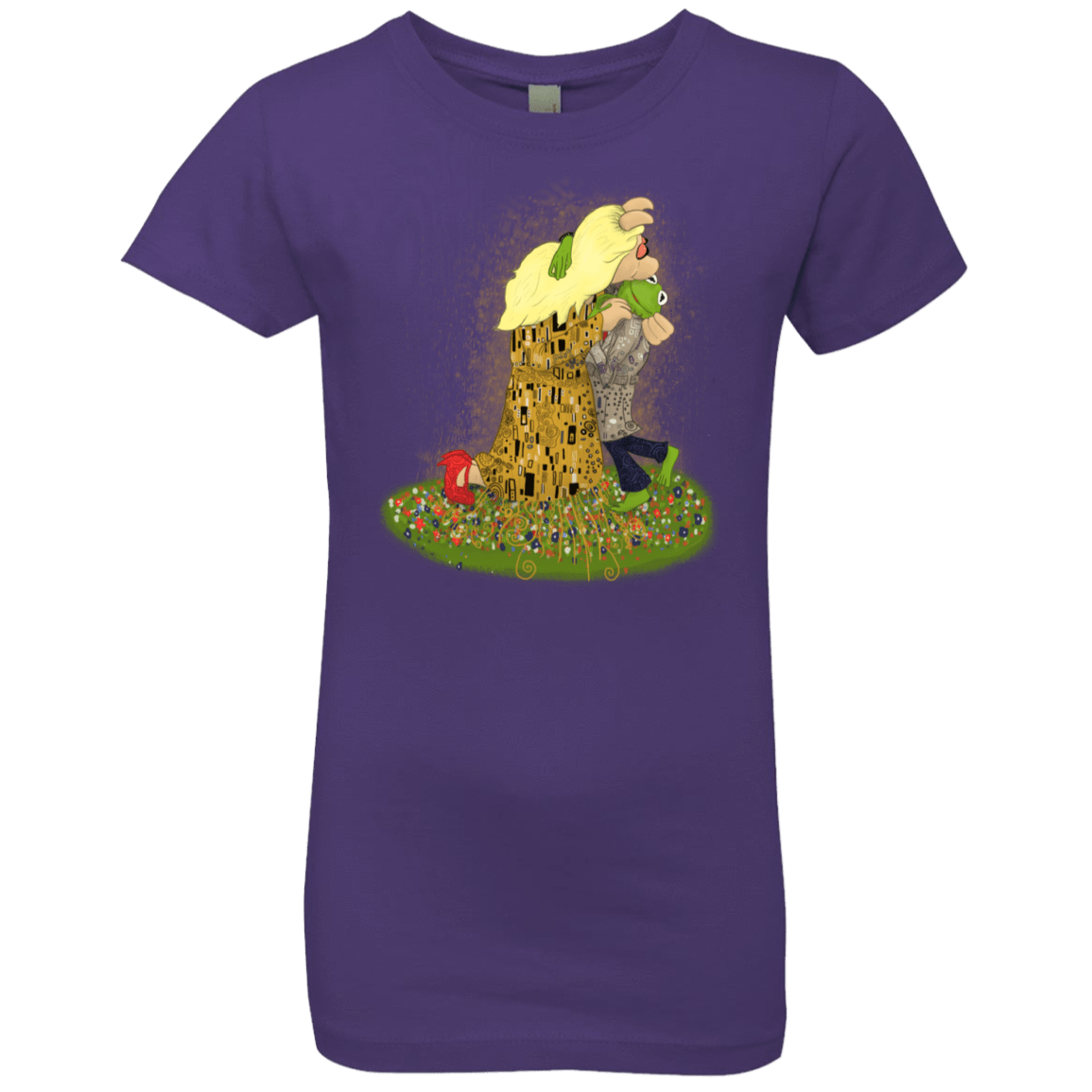 T-Shirts Purple Rush / YXS Kiss of Muppets Girls Premium T-Shirt