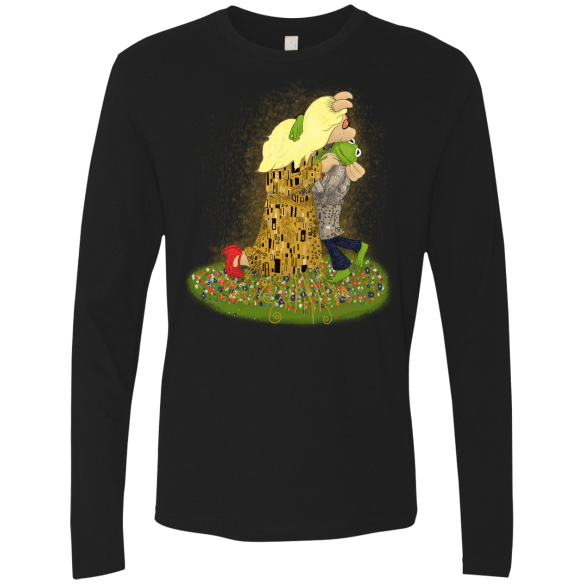 T-Shirts Black / S Kiss of Muppets Men's Premium Long Sleeve