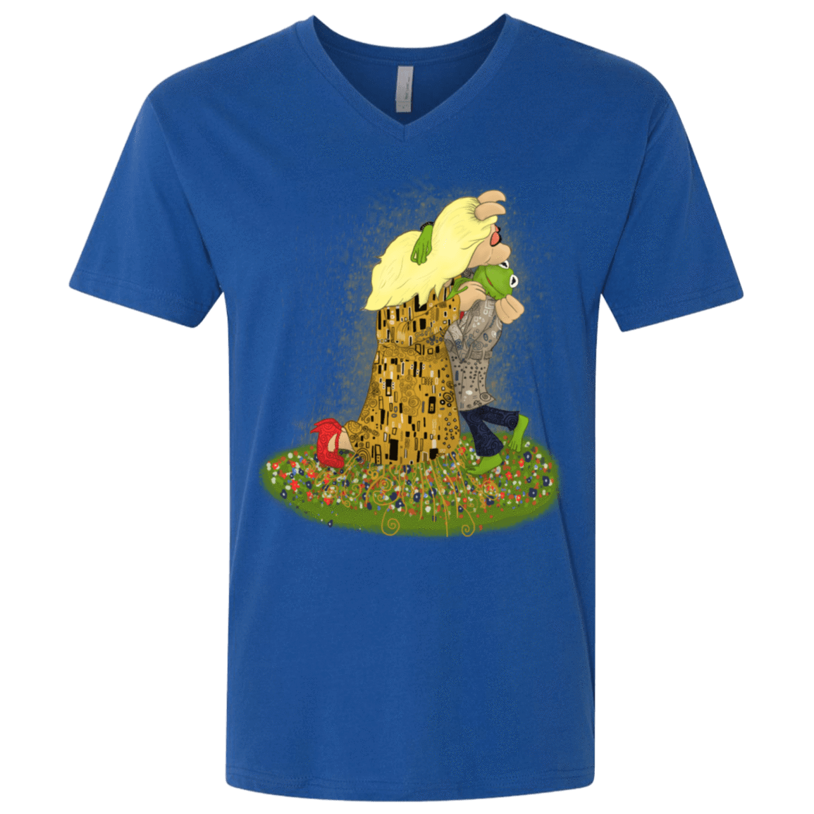 T-Shirts Royal / X-Small Kiss of Muppets Men's Premium V-Neck