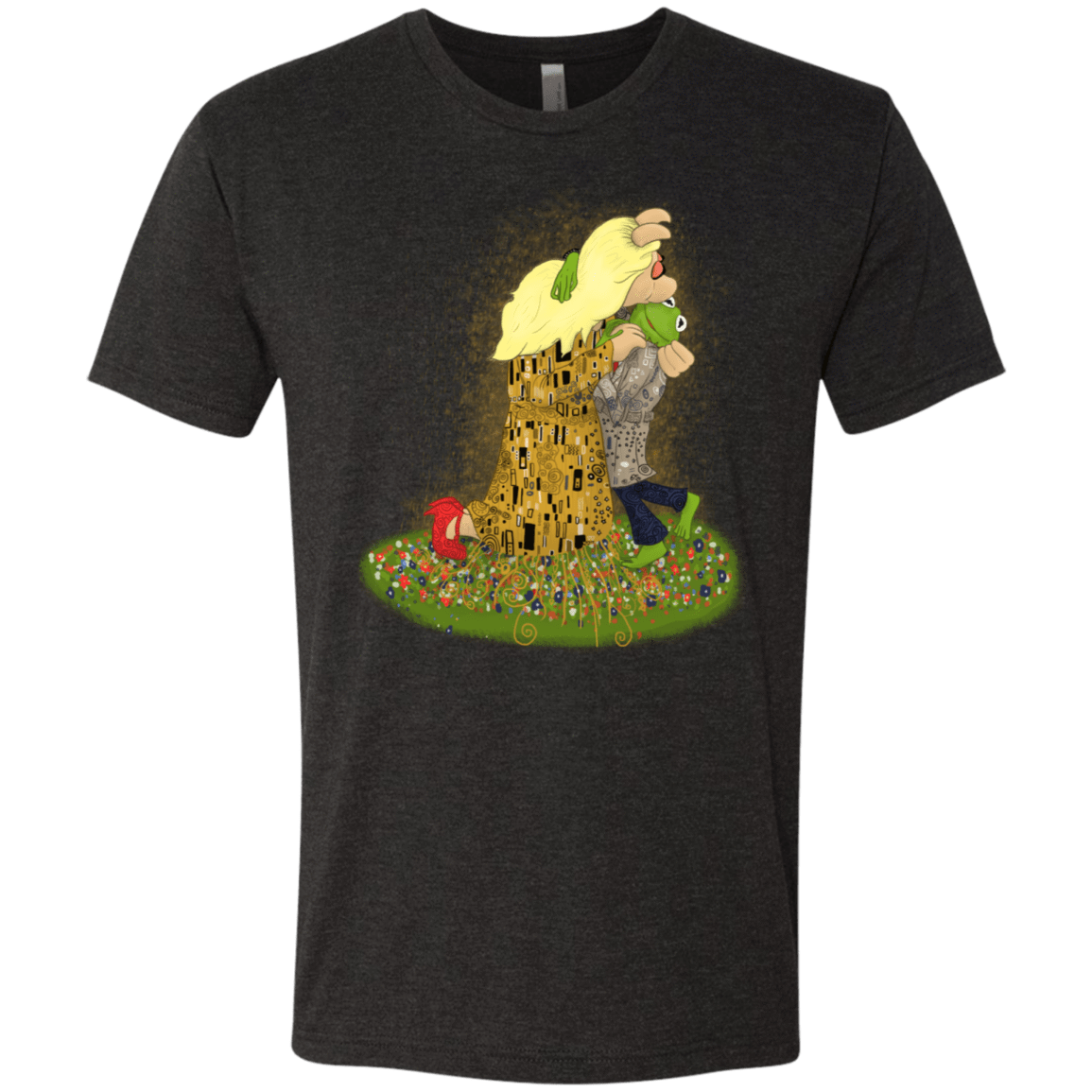 T-Shirts Vintage Black / S Kiss of Muppets Men's Triblend T-Shirt