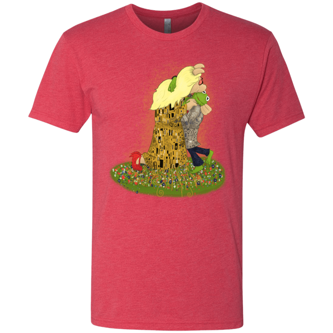 T-Shirts Vintage Red / S Kiss of Muppets Men's Triblend T-Shirt
