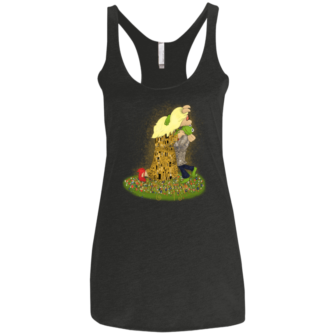T-Shirts Vintage Black / X-Small Kiss of Muppets Women's Triblend Racerback Tank
