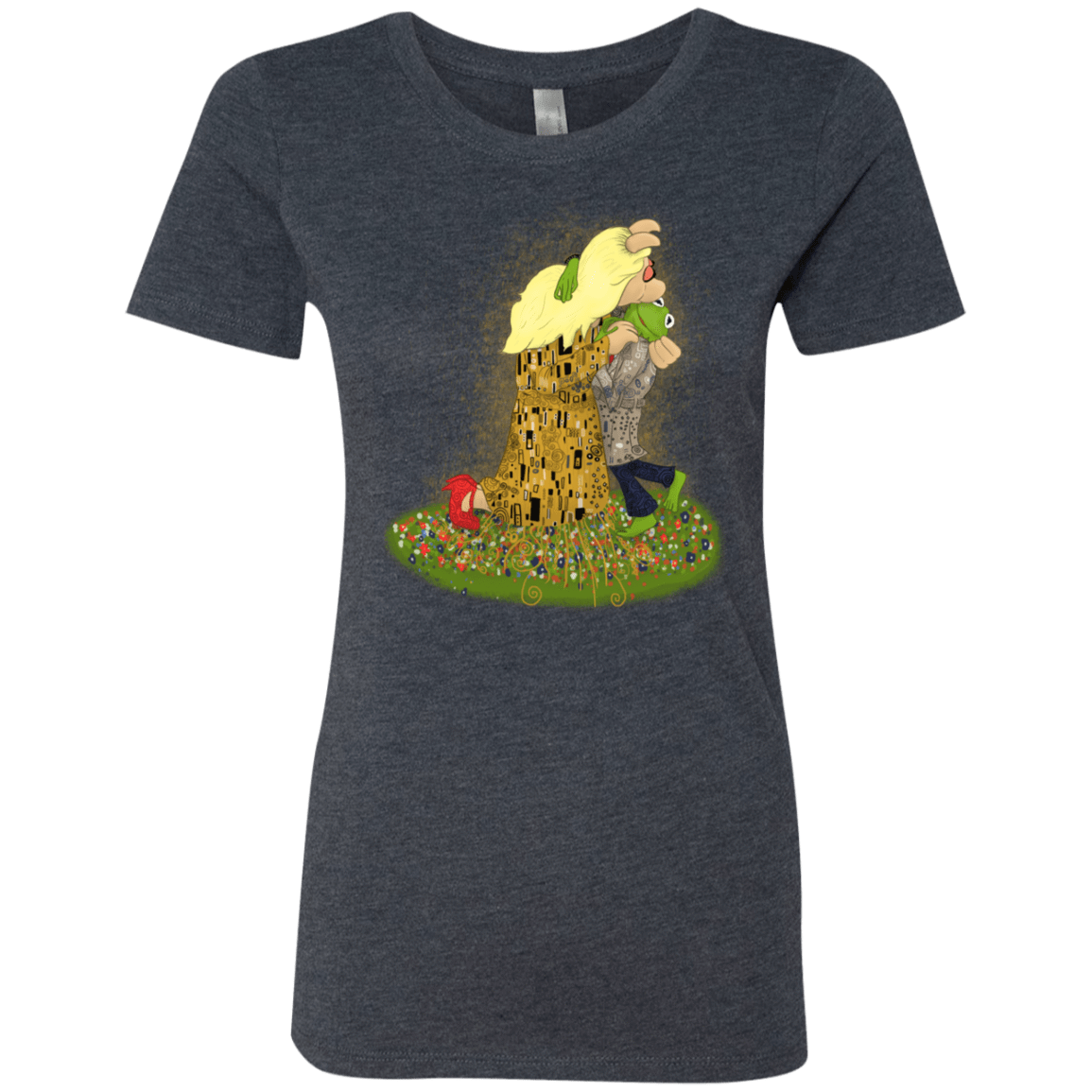 T-Shirts Vintage Navy / S Kiss of Muppets Women's Triblend T-Shirt