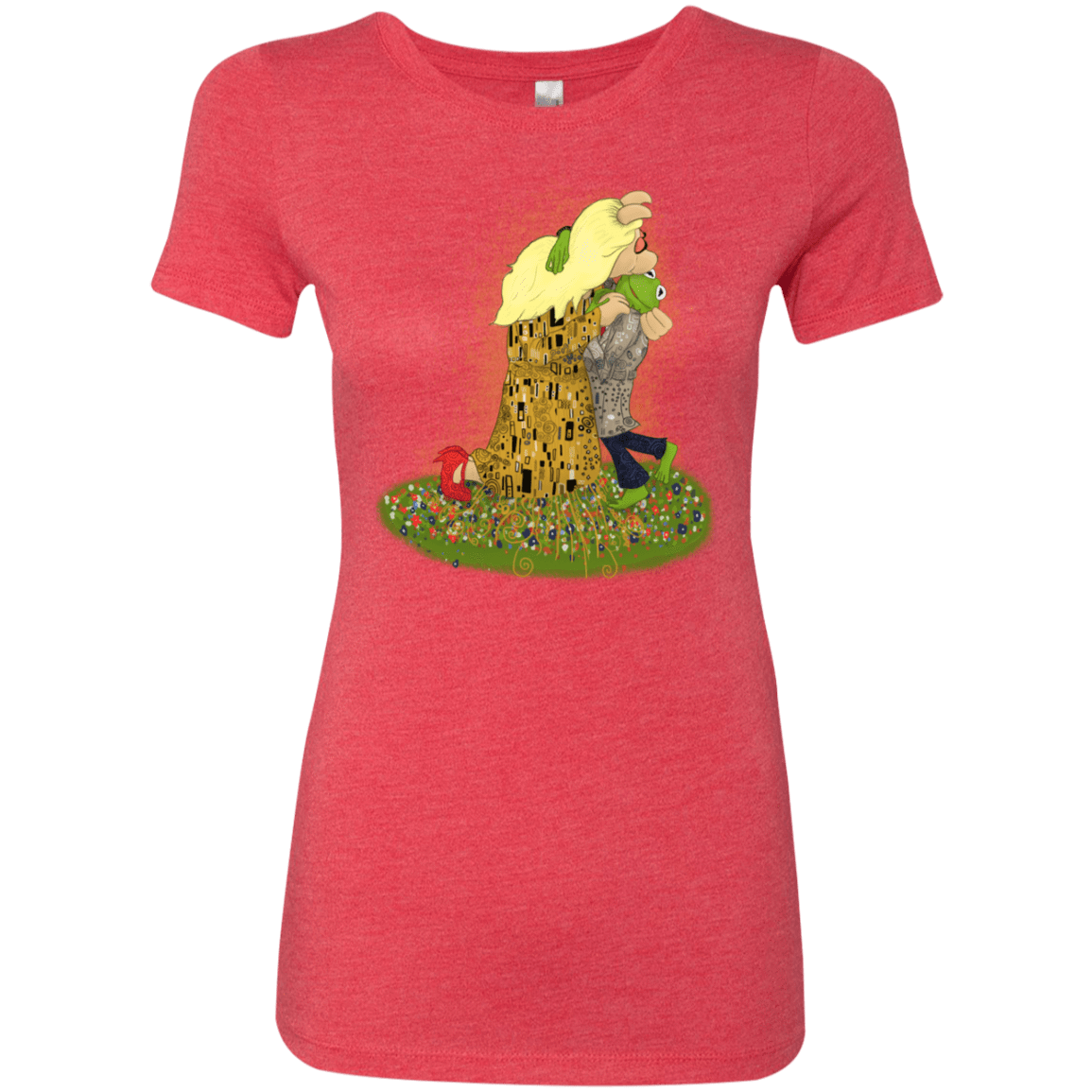 T-Shirts Vintage Red / S Kiss of Muppets Women's Triblend T-Shirt