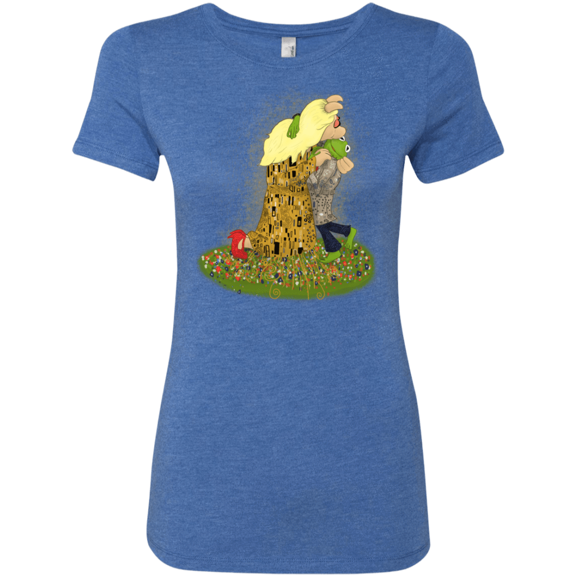 T-Shirts Vintage Royal / S Kiss of Muppets Women's Triblend T-Shirt