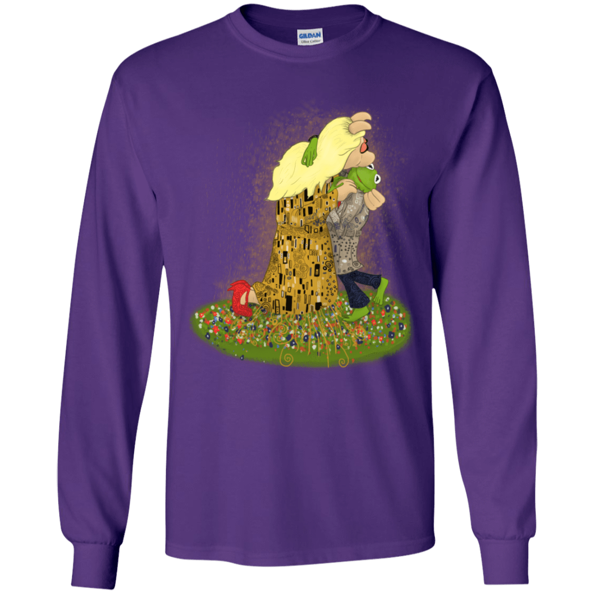 T-Shirts Purple / YS Kiss of Muppets Youth Long Sleeve T-Shirt