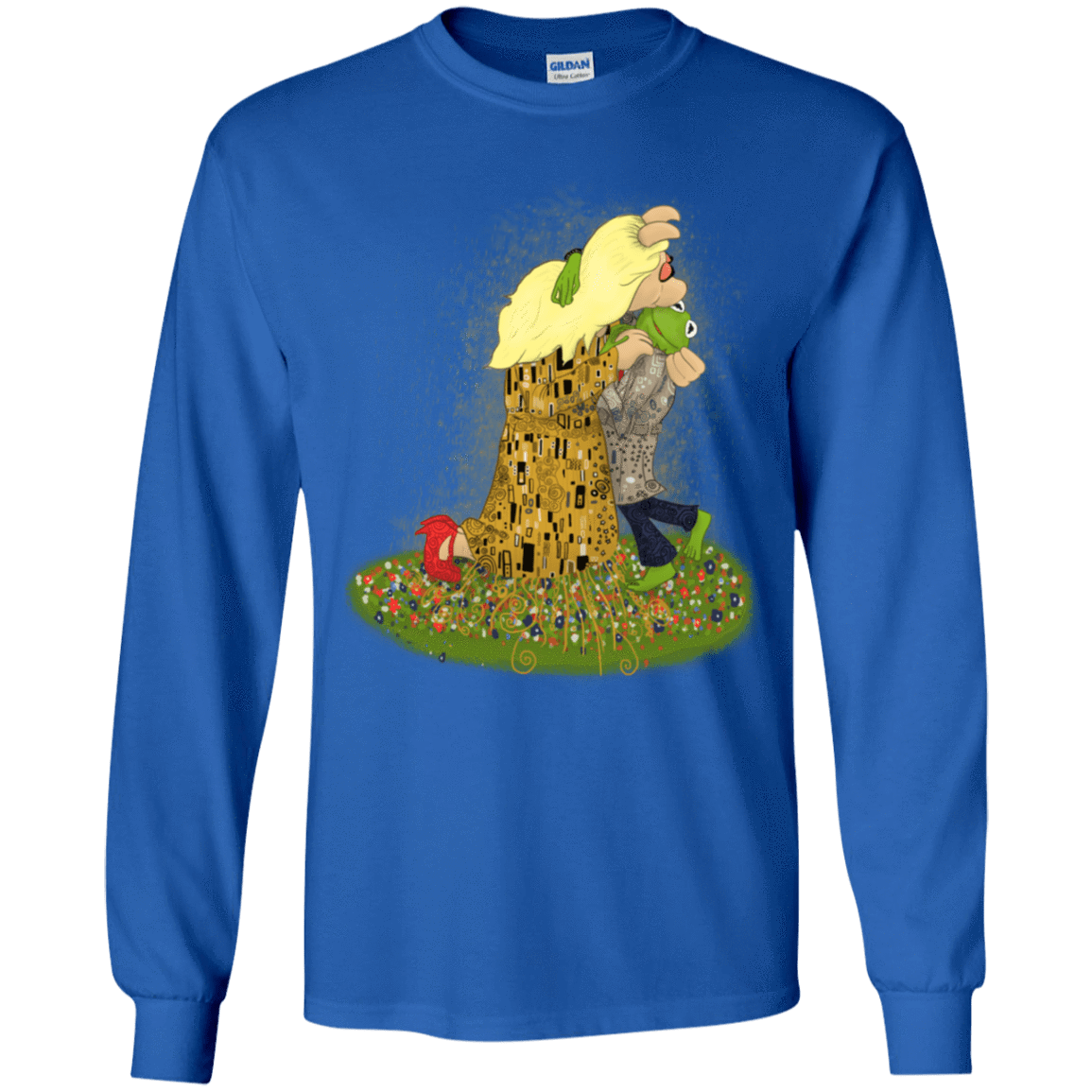 T-Shirts Royal / YS Kiss of Muppets Youth Long Sleeve T-Shirt