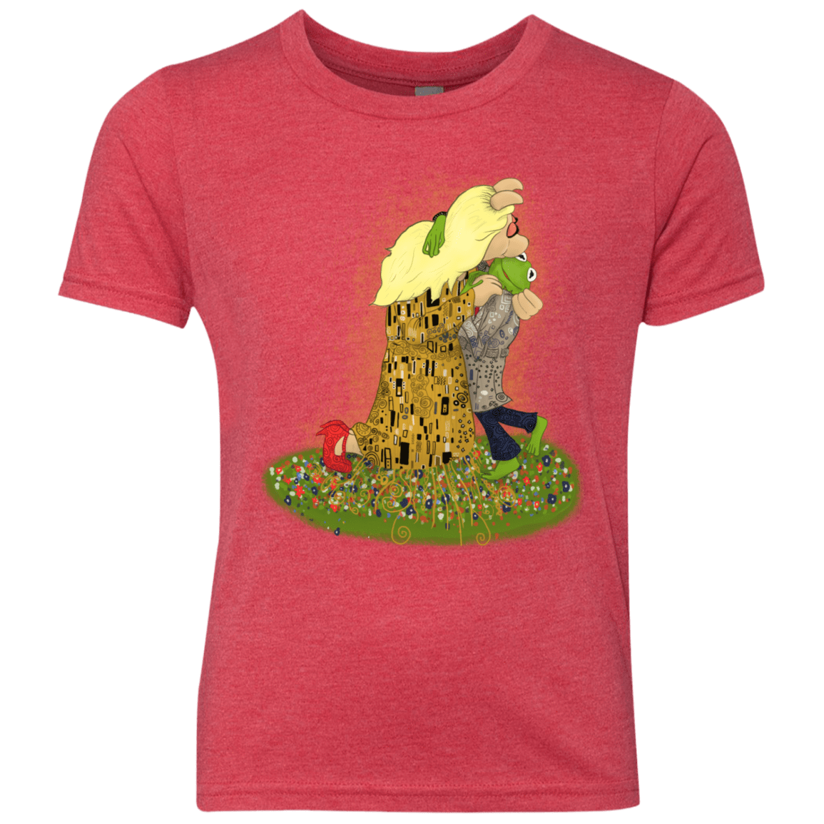 T-Shirts Vintage Red / YXS Kiss of Muppets Youth Triblend T-Shirt