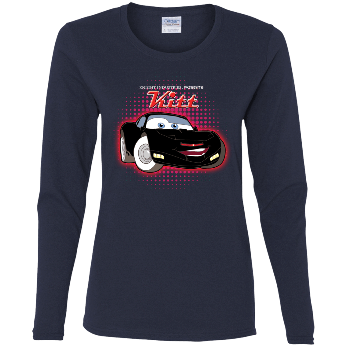 T-Shirts Navy / S KITT McQueen Women's Long Sleeve T-Shirt
