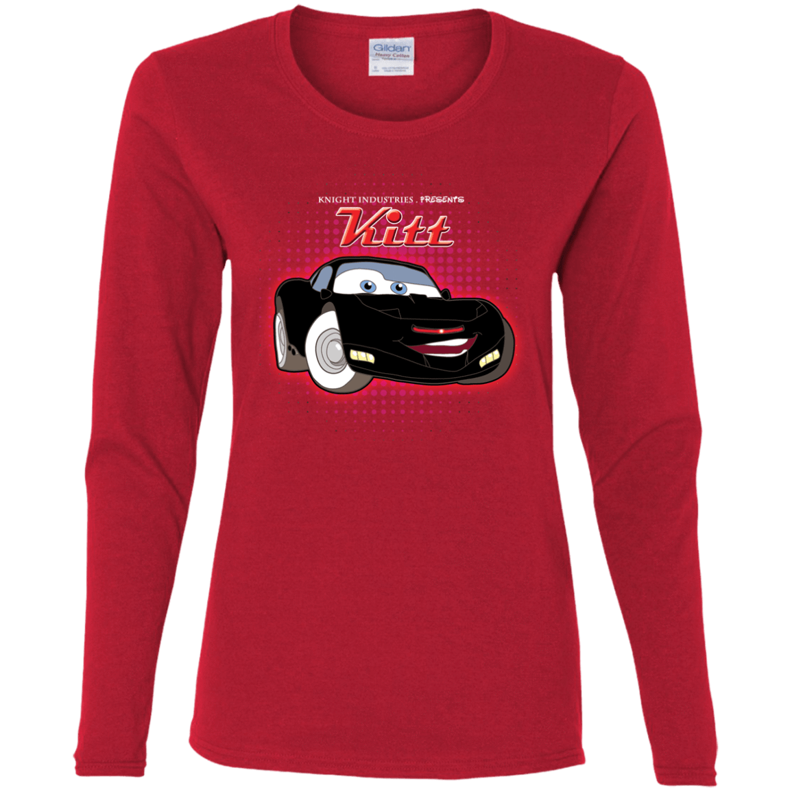 T-Shirts Red / S KITT McQueen Women's Long Sleeve T-Shirt