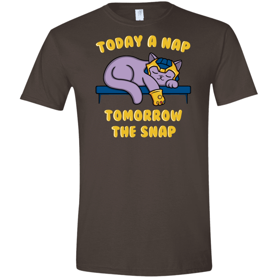 T-Shirts Dark Chocolate / S Kitthanos Men's Semi-Fitted Softstyle