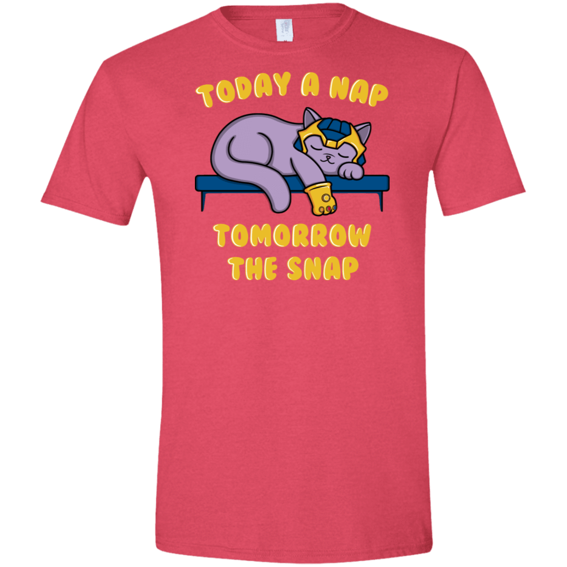 T-Shirts Heather Red / S Kitthanos Men's Semi-Fitted Softstyle