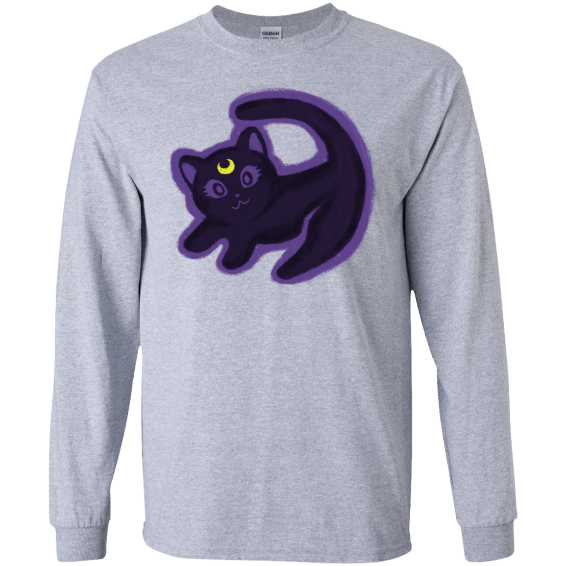 T-Shirts Sport Grey / S Kitty Queen Men's Long Sleeve T-Shirt