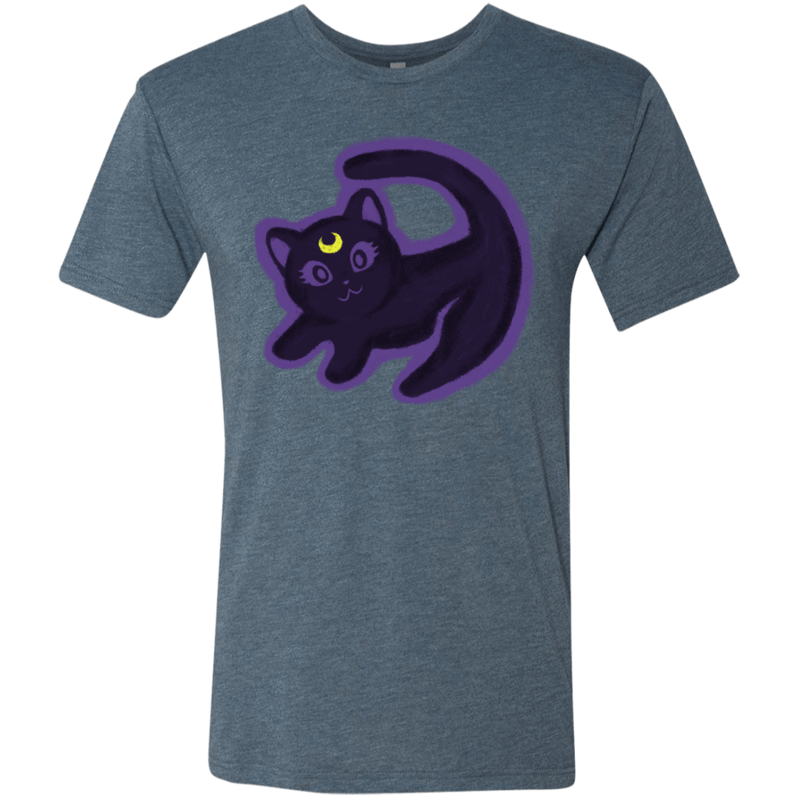 T-Shirts Indigo / S Kitty Queen Men's Triblend T-Shirt