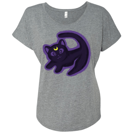 T-Shirts Premium Heather / X-Small Kitty Queen Triblend Dolman Sleeve