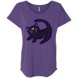 T-Shirts Purple Rush / X-Small Kitty Queen Triblend Dolman Sleeve
