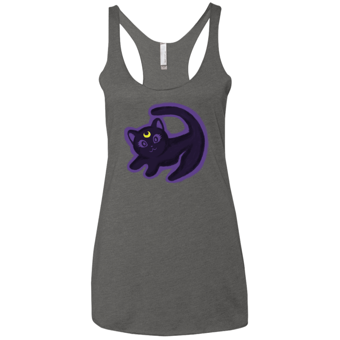 T-Shirts Premium Heather / X-Small Kitty Queen Women's Triblend Racerback Tank