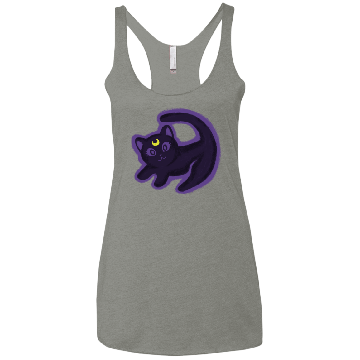T-Shirts Venetian Grey / X-Small Kitty Queen Women's Triblend Racerback Tank