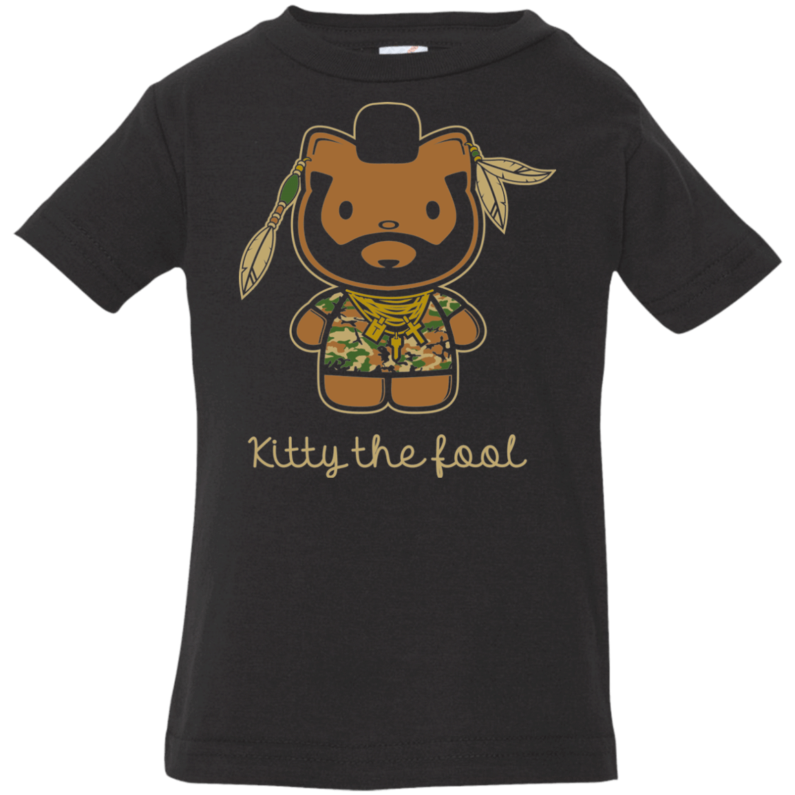 T-Shirts Black / 6 Months Kitty the Fool Infant Premium T-Shirt