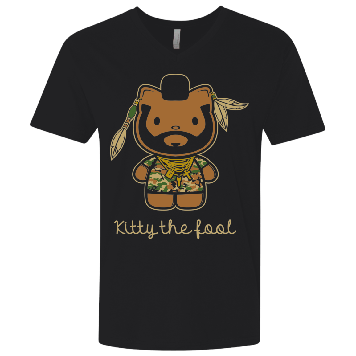 Kitty the Fool Men's Premium V-Neck