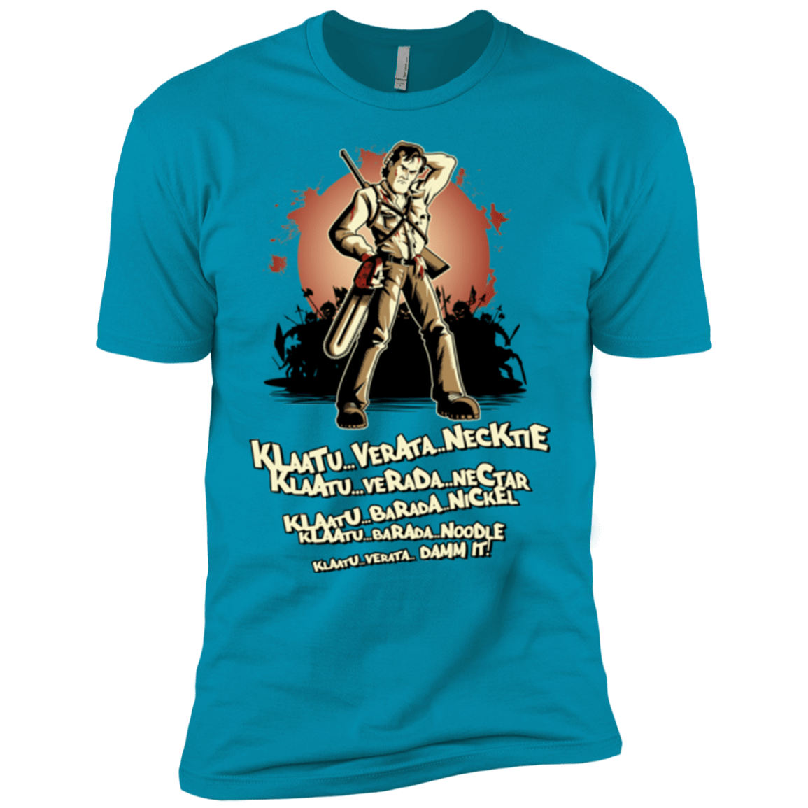 T-Shirts Turquoise / YXS Klaatu Barada Nikto Boys Premium T-Shirt