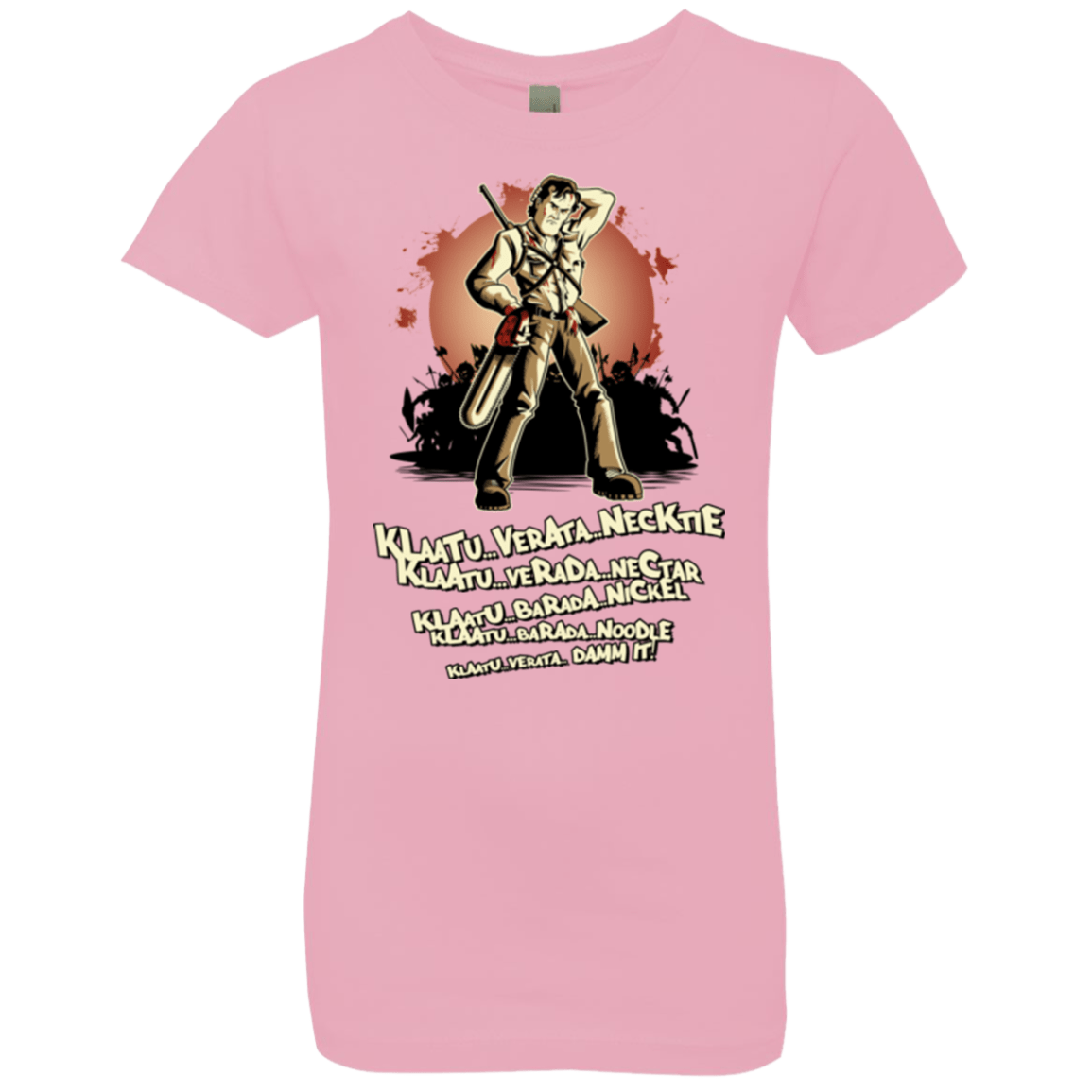 T-Shirts Light Pink / YXS Klaatu Barada Nikto Girls Premium T-Shirt