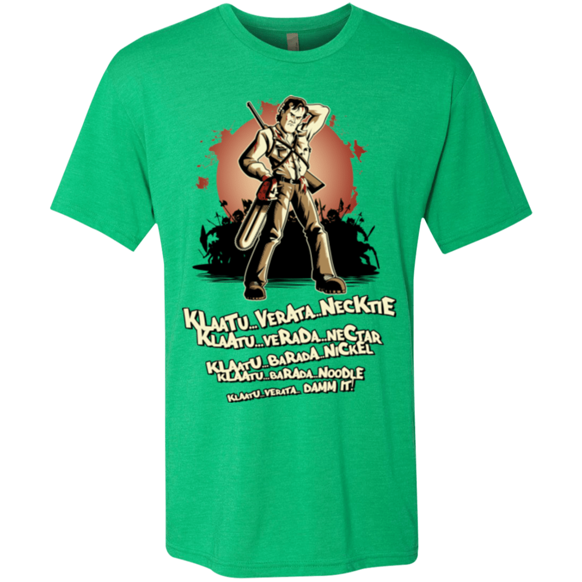 T-Shirts Envy / Small Klaatu Barada Nikto Men's Triblend T-Shirt