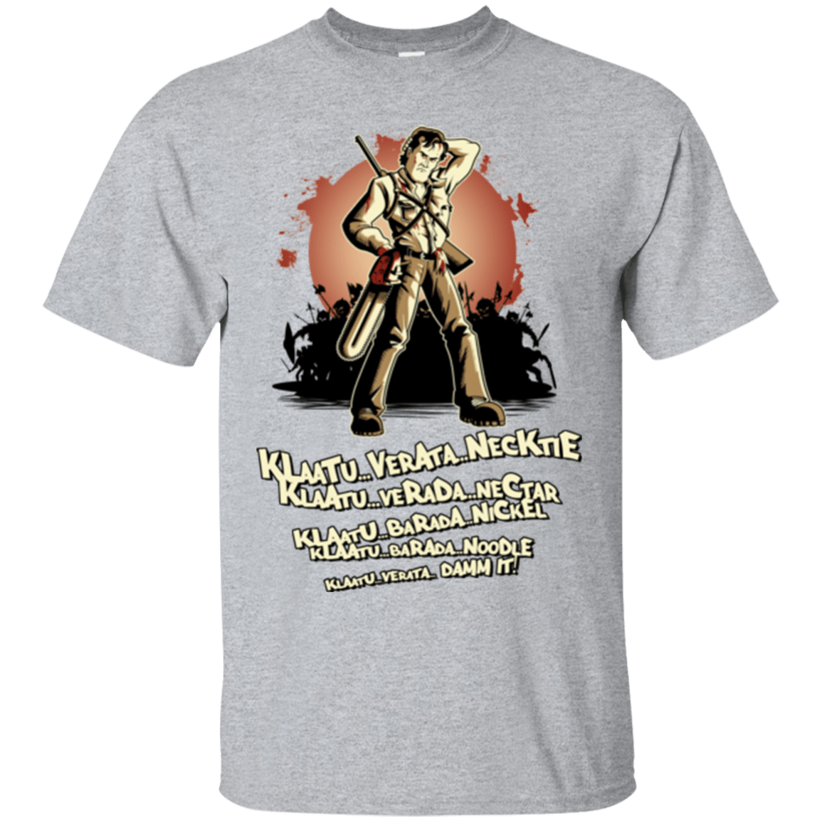 T-Shirts Sport Grey / Small Klaatu Barada Nikto T-Shirt