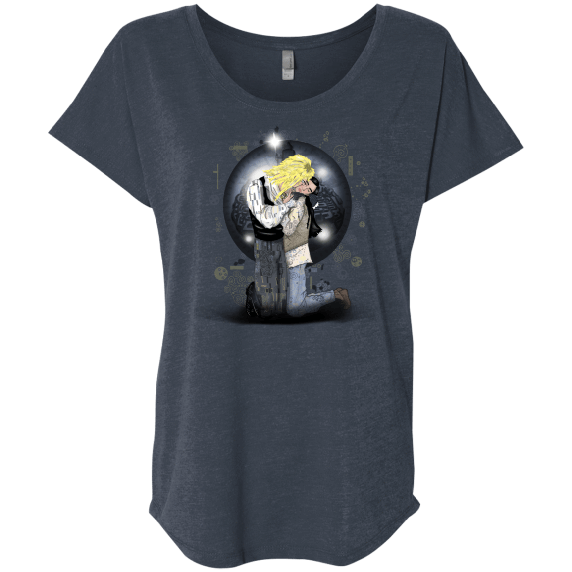 T-Shirts Vintage Navy / X-Small Klimt Jareth Triblend Dolman Sleeve