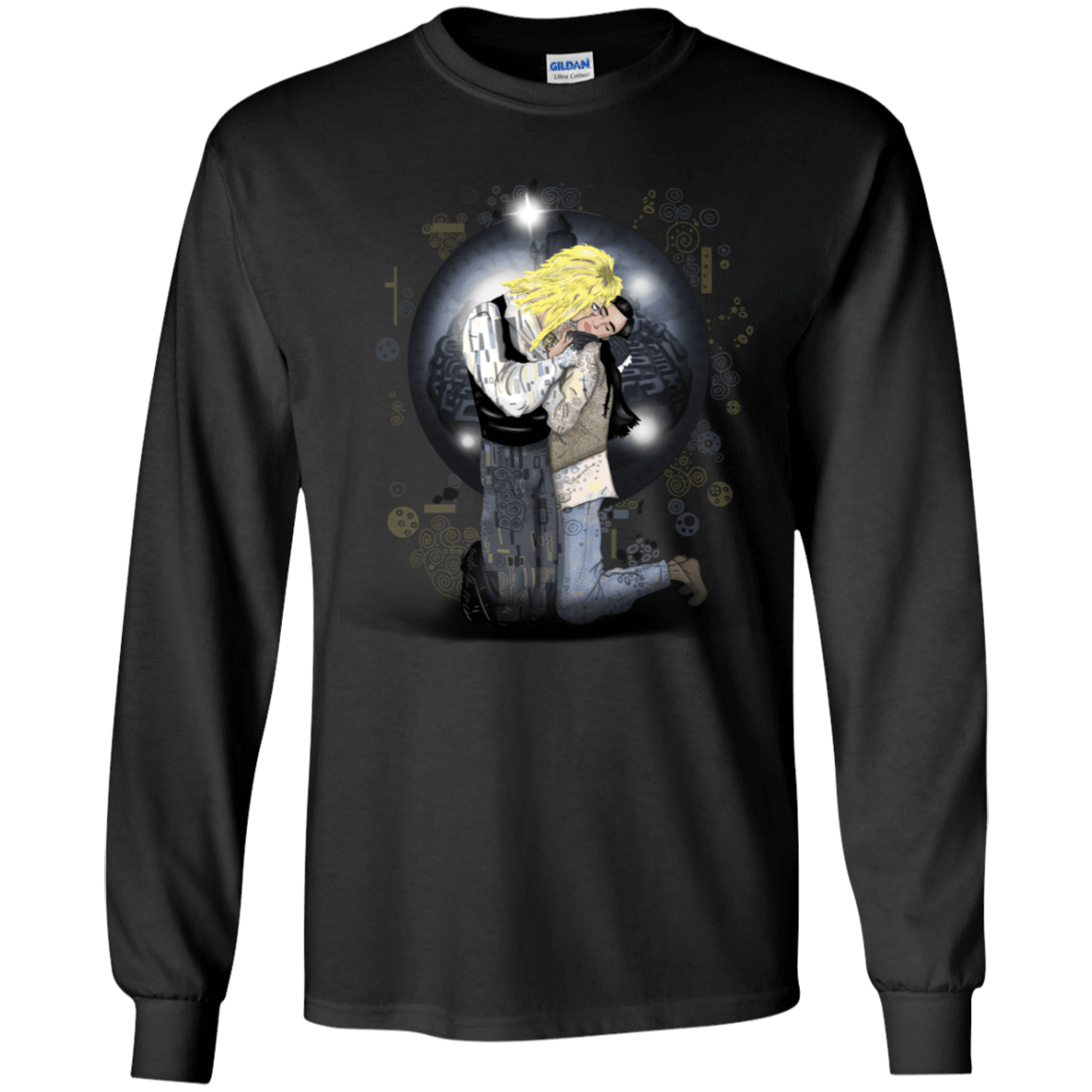 T-Shirts Black / YS Klimt Jareth Youth Long Sleeve T-Shirt