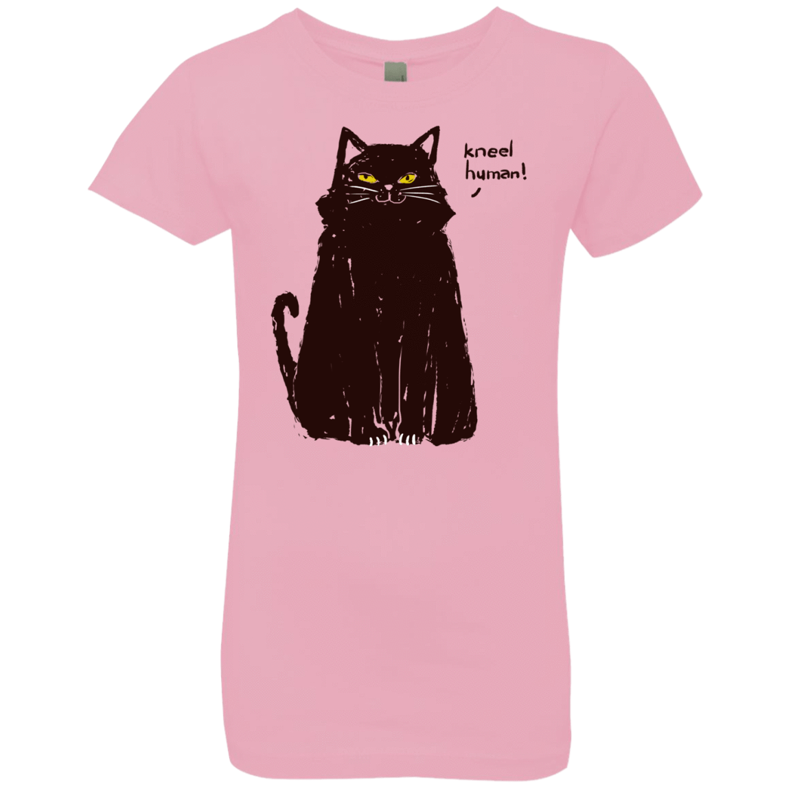 T-Shirts Light Pink / YXS Kneel Human! Girls Premium T-Shirt