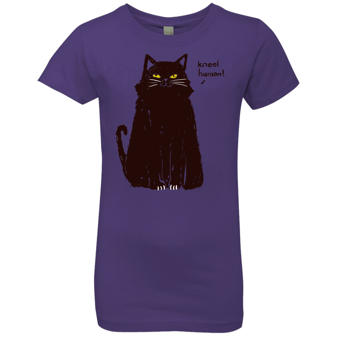 T-Shirts Purple Rush / YXS Kneel Human! Girls Premium T-Shirt