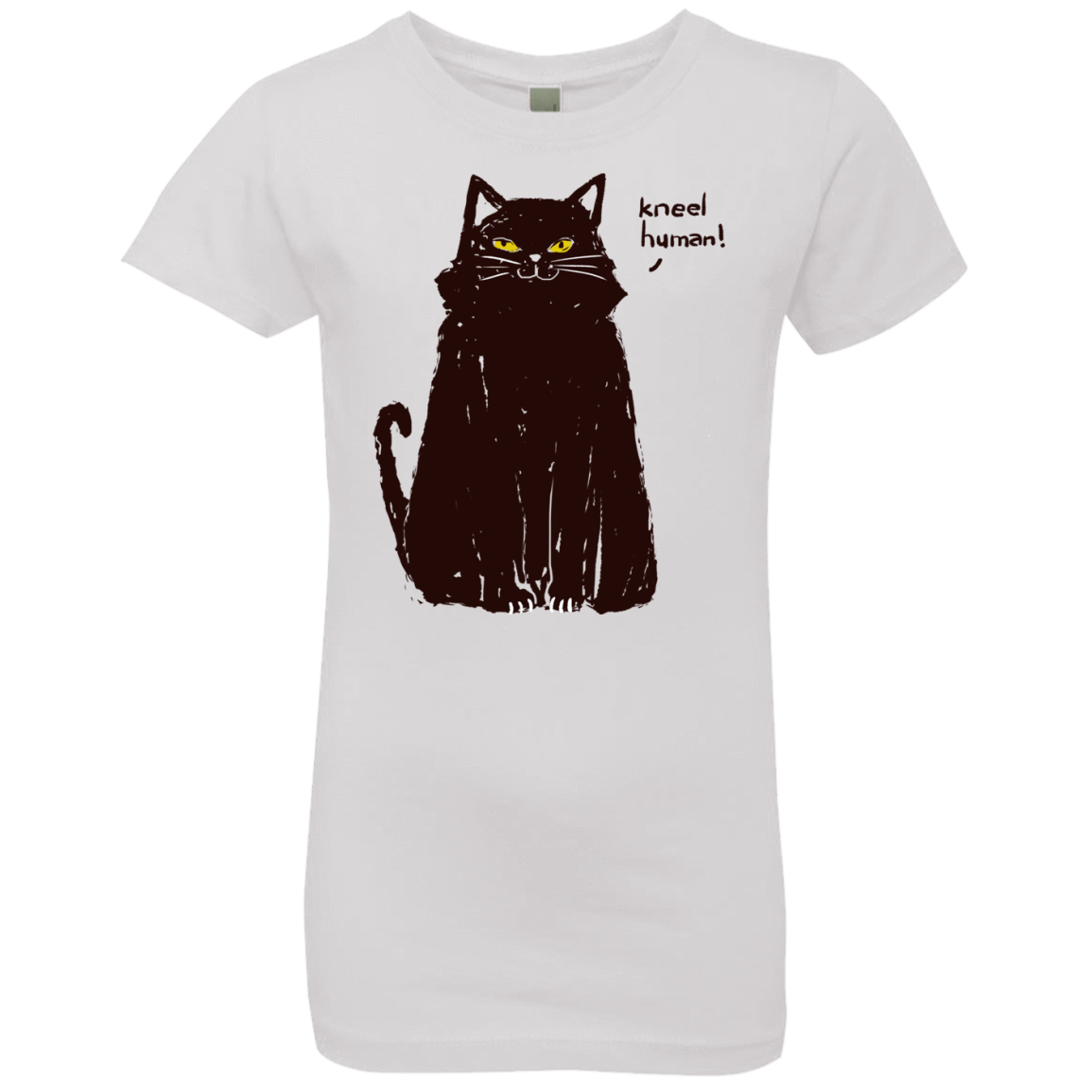 T-Shirts White / YXS Kneel Human! Girls Premium T-Shirt