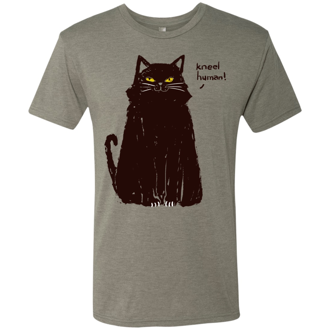 T-Shirts Venetian Grey / S Kneel Human! Men's Triblend T-Shirt