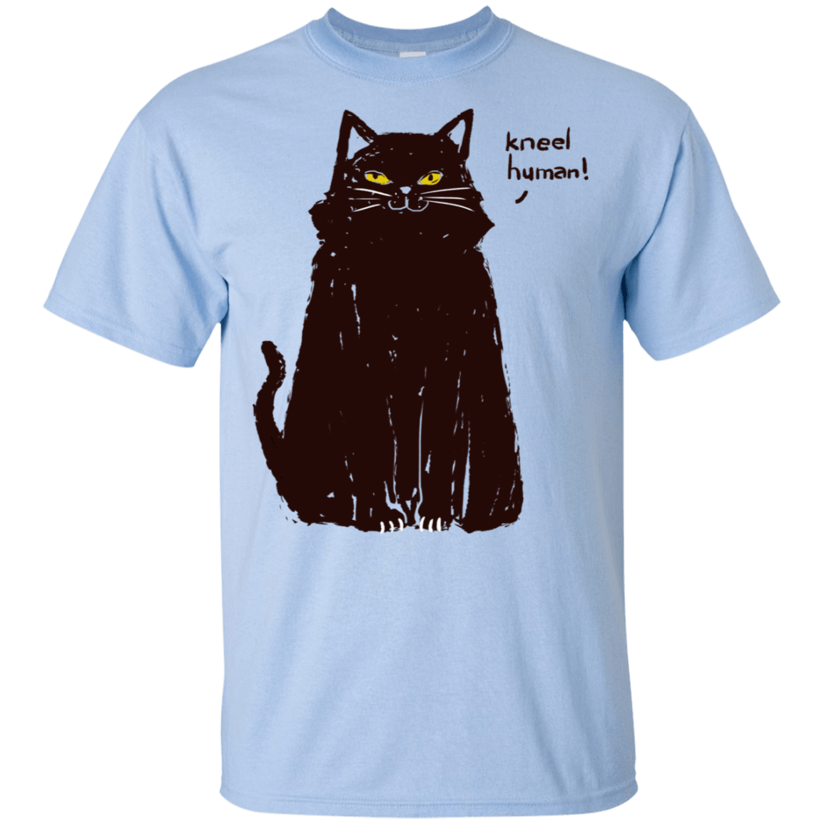 T-Shirts Light Blue / S kneel human! T-Shirt