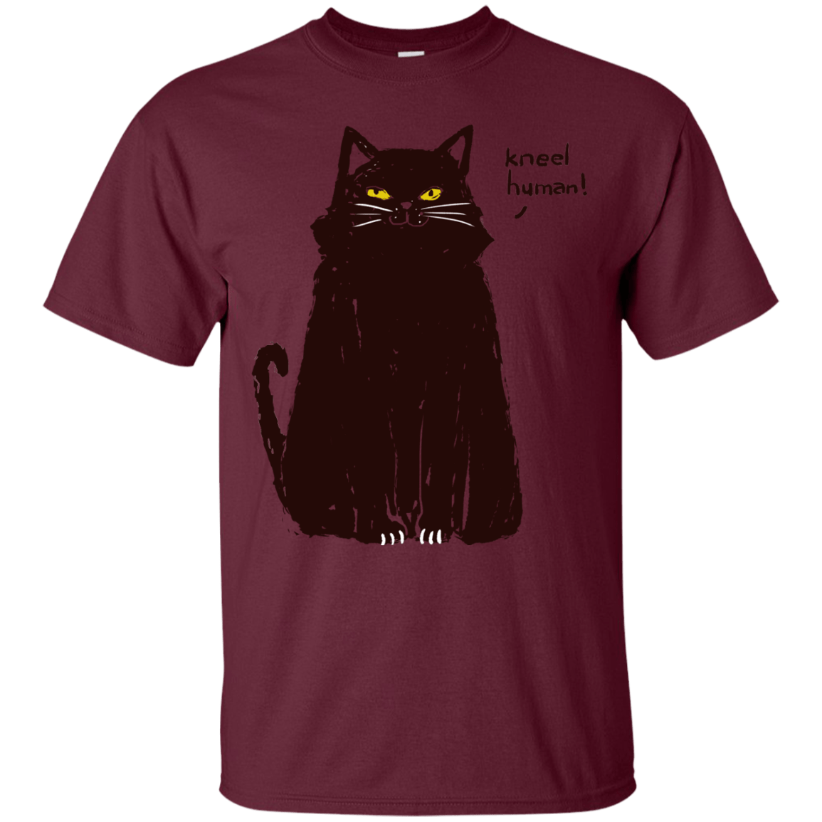 T-Shirts Maroon / S Kneel Human! T-Shirt