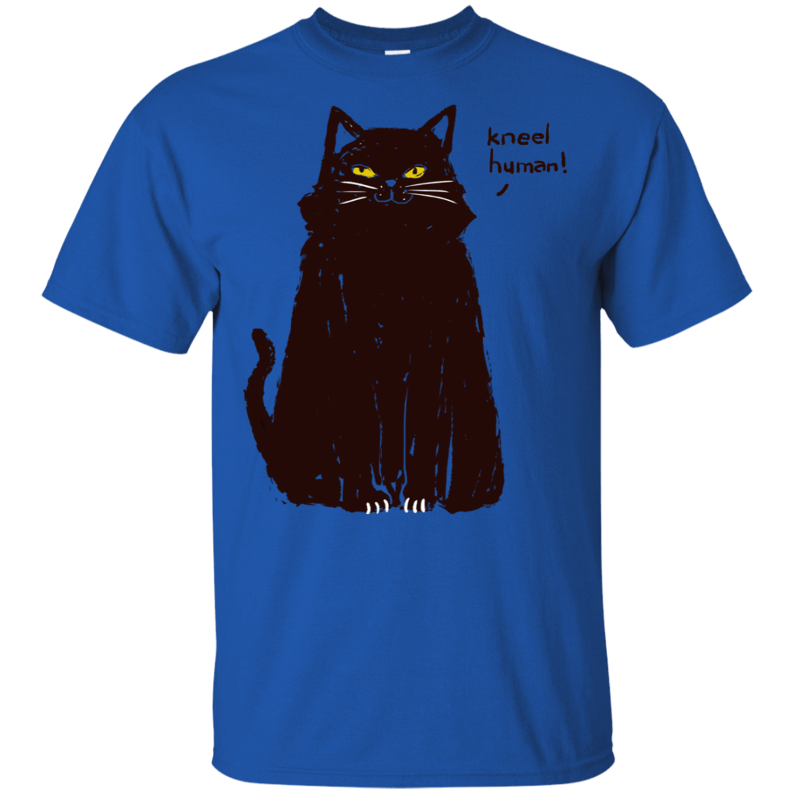 T-Shirts Royal / S kneel human! T-Shirt