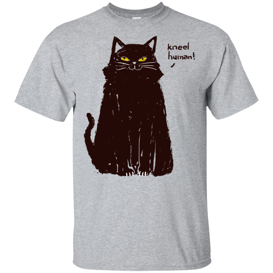 T-Shirts Sport Grey / S kneel human! T-Shirt