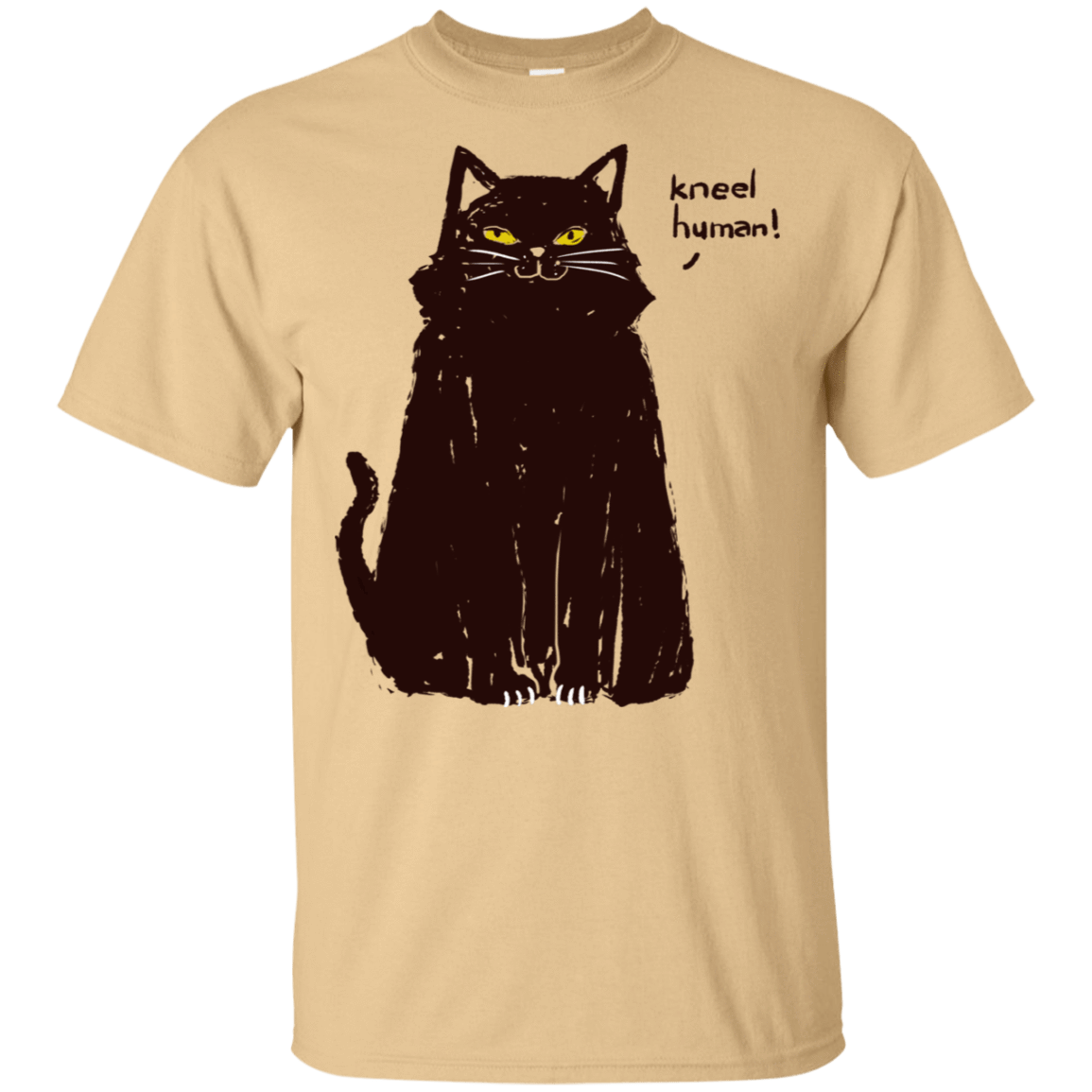 T-Shirts Vegas Gold / S kneel human! T-Shirt