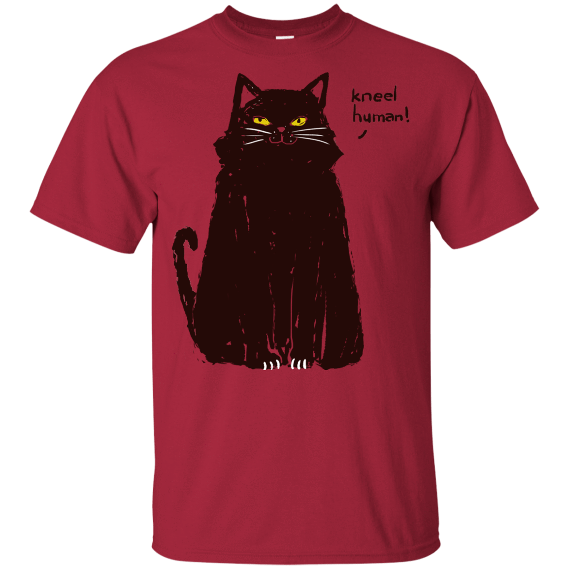 T-Shirts Cardinal / YXS Kneel Human! Youth T-Shirt